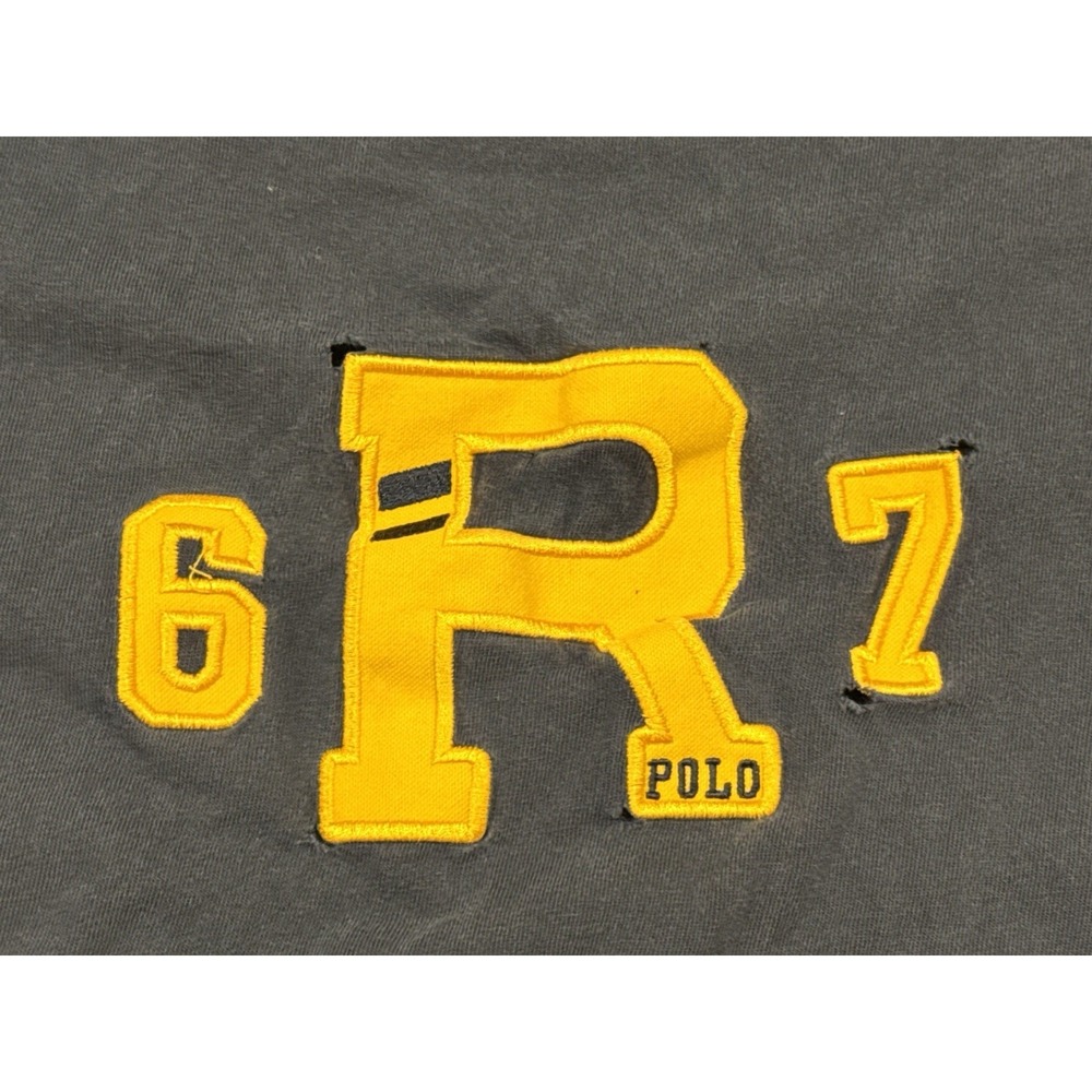 Vintage Polo Sport Ralph Lauren 67 Applique T Shirt Navy XL Cotton 6R7